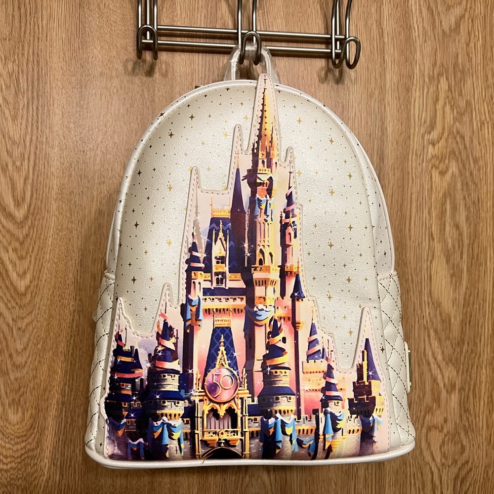 Loungefly Disney 50th Anniversary Cinderella’s Castle Mini Backpack